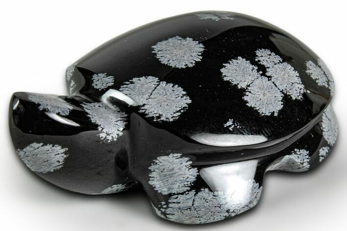 Polished Snowflake Obsidian Turtle - California #331607